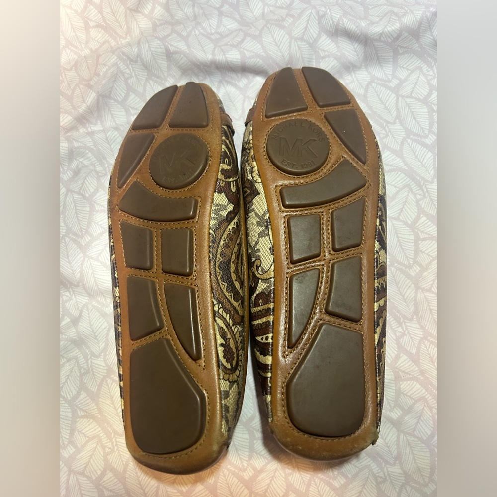 Michael Kors Patterned Brown and Tan Flats - Picture 3 of 4